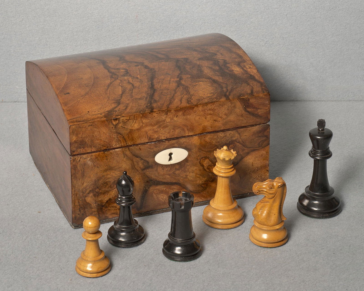 A Jaques 4 ¼ inch Chess Set, circa 1900 - Luke Honey | Antiques, Chess, Backgammon & Games