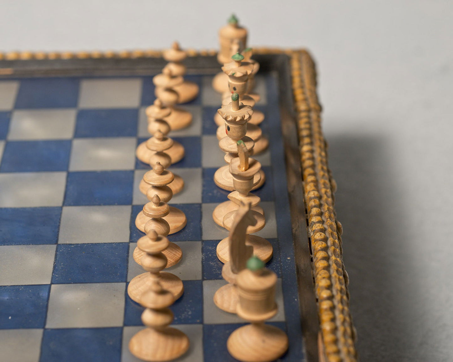 An Antique Nuremberg 'Toy' Chess Set - Luke Honey | Antiques, Chess, Backgammon & Games