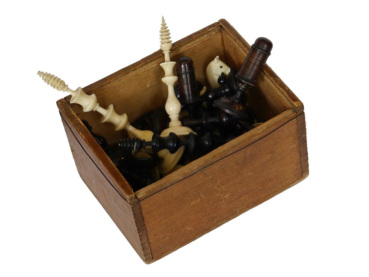 Antique Biedermeier 'Spindle' Chess Set - Luke Honey | Antiques, Chess, Backgammon & Games