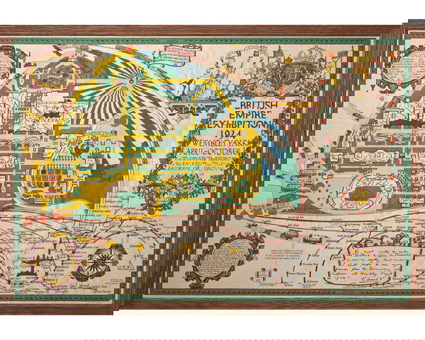 British Empire Exhibition Map, 1924 - Luke Honey | Antiques, Chess, Backgammon & Games