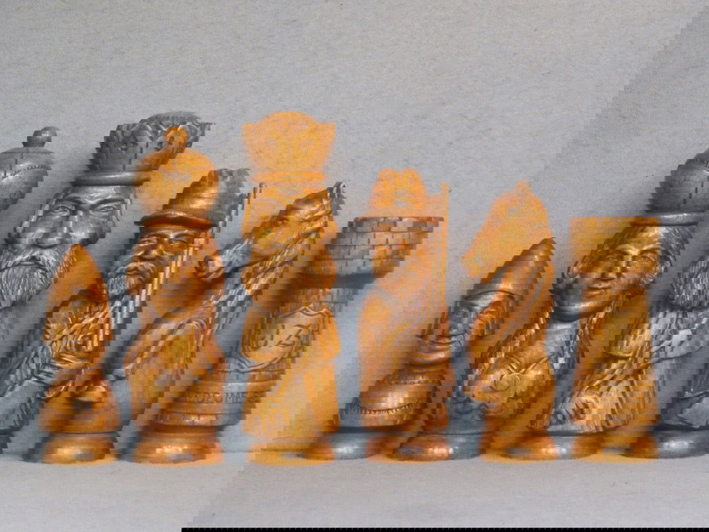 “Jan Žižka” Chess Set, Czech, 20th Century - Luke Honey | Antiques, Chess, Backgammon & Games