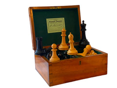 Jaques Staunton 4.5 Inch Chess Set, 1930s