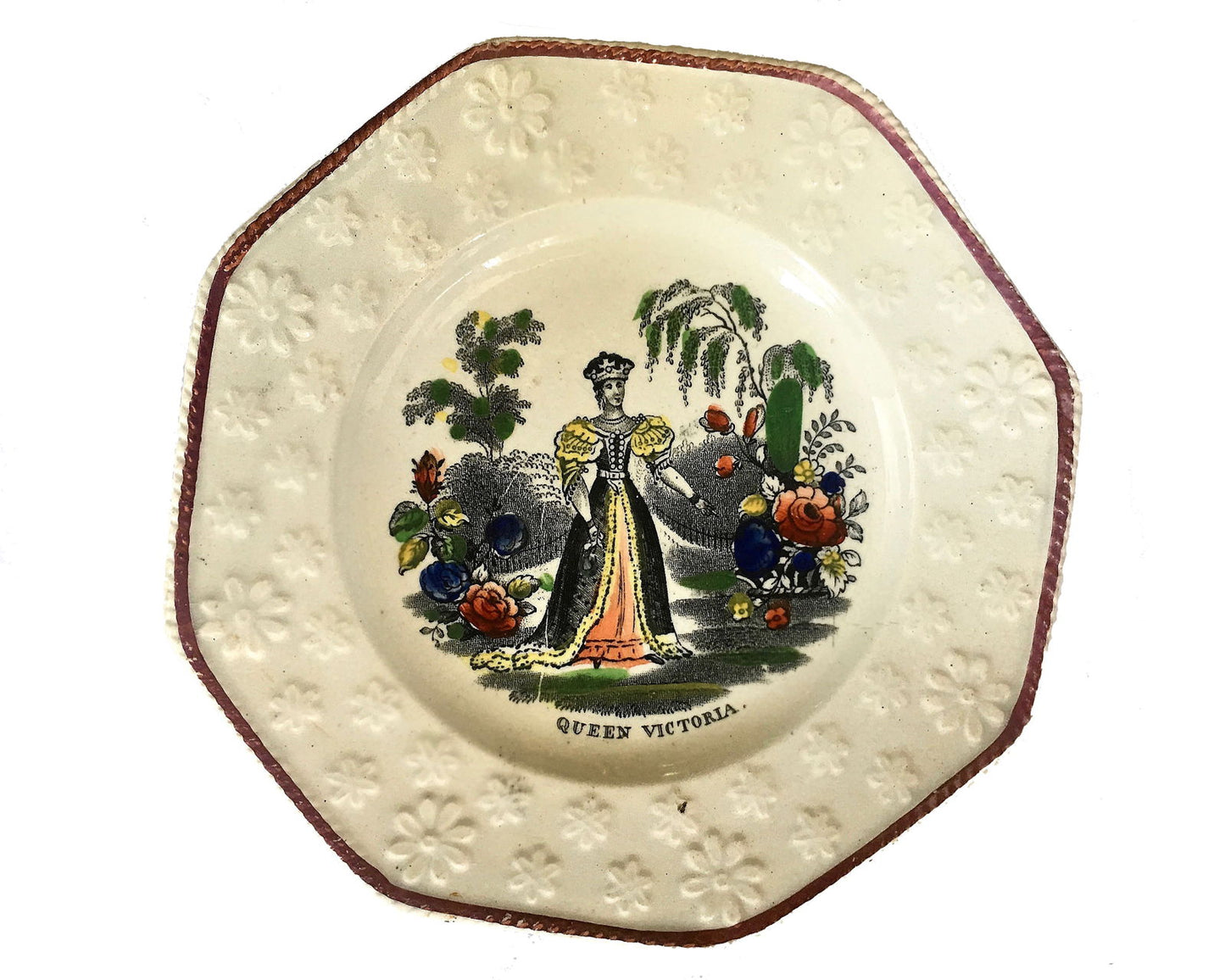 Queen Victoria Nursery Plate, circa 1837 - Luke Honey | Antiques, Chess, Backgammon & Games