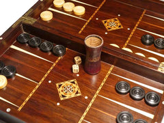 Fine Backgammon & Chess Board, 19th century