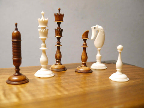 Antique "Selenus' Chess Set, 18th century