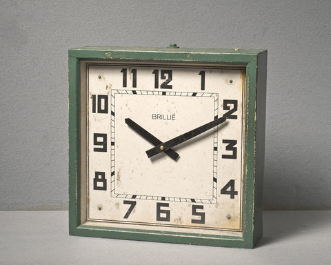 Art Deco French Factory Clock, circa 1930