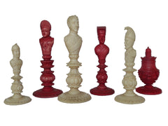 Wellington Chess Set, Macao Export, circa 1820