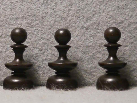 Turned English Chess Set, 18th century