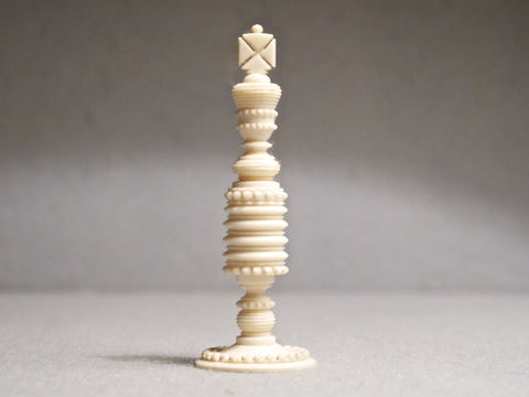 English Ivory Chess Set, 19th century