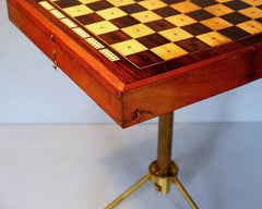 Rare “Campaign" Chess Table, circa 1840