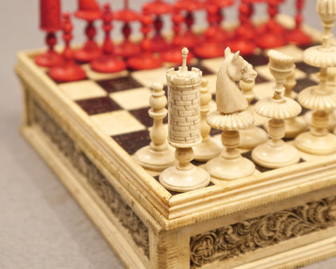 Miniature Swiss Chess Set, 19th century
