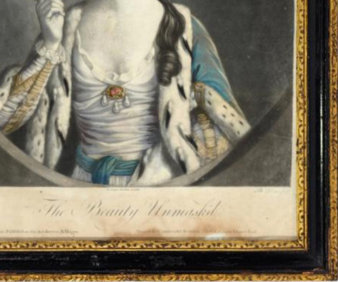 The Beauty Unmasked, Carrington Bowles, 1770