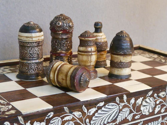 Muslim Chess Set, India, 18th/19th century - Luke Honey | Antiques, Chess, Backgammon & Games