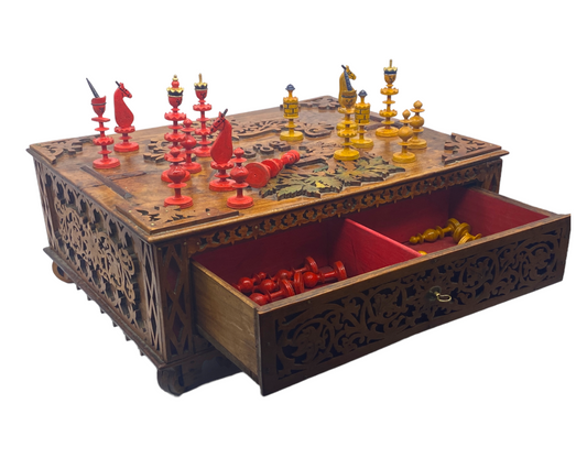 Antique Nuremberg Chess Compendium, 1889 - Luke Honey | Antiques, Chess, Backgammon & Games