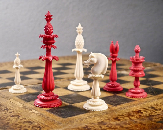 Fine English Ornamental Chess Set, circa 1840 - Luke Honey | Antiques, Chess, Backgammon & Games