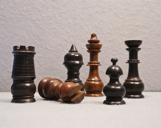 German “Spiked Helmet” Chess Set, circa 1870 - Luke Honey | Antiques, Chess, Backgammon & Games