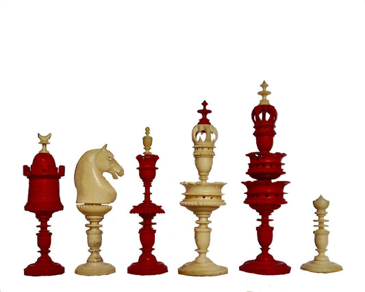 Good “Selenus” Chess Set, German, circa 1790 - Luke Honey | Antiques, Chess, Backgammon & Games
