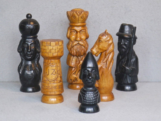 “Jan Žižka” Chess Set, Czech, 20th Century - Luke Honey | Antiques, Chess, Backgammon & Games