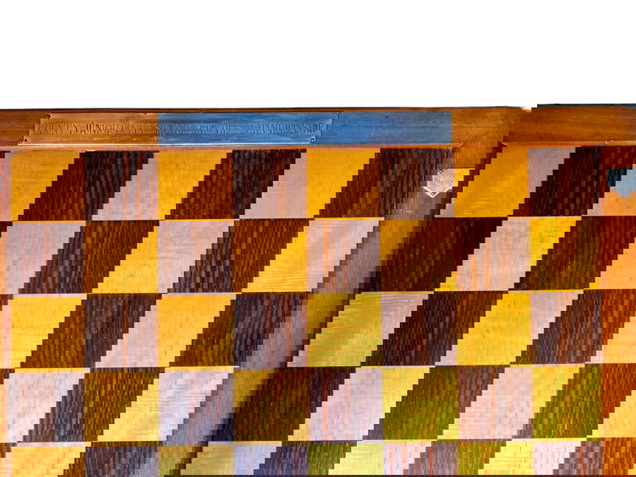Jaques BCCA Trophy Chess Board, 1930s - Luke Honey | Antiques, Chess, Backgammon & Games