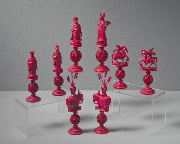 Large Canton King George Chess Set, circa 1820 – Luke Honey | Antiques ...