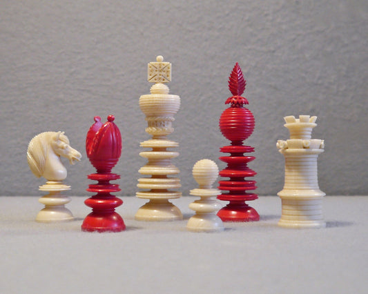 “Lund” Double Rook Chess Set, circa 1840 - Luke Honey | Antiques, Chess, Backgammon & Games