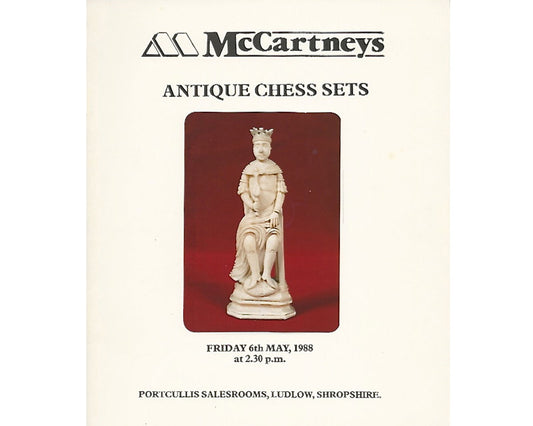 McCartneys Chess Auction Catalogue, 1988 - Luke Honey | Antiques, Chess, Backgammon & Games