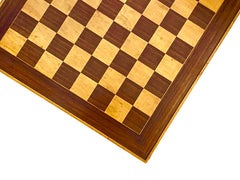Good Mid-Century Hardwood Chess Board