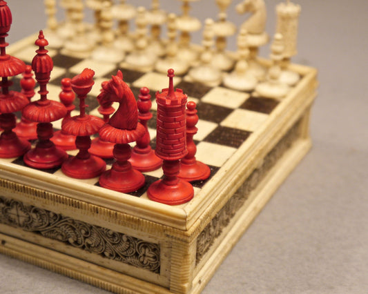 Miniature Swiss Chess Set, 19th century - Luke Honey | Antiques, Chess, Backgammon & Games