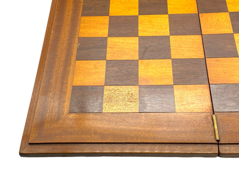 Vintage Rosewood & Sycamore Chess Board