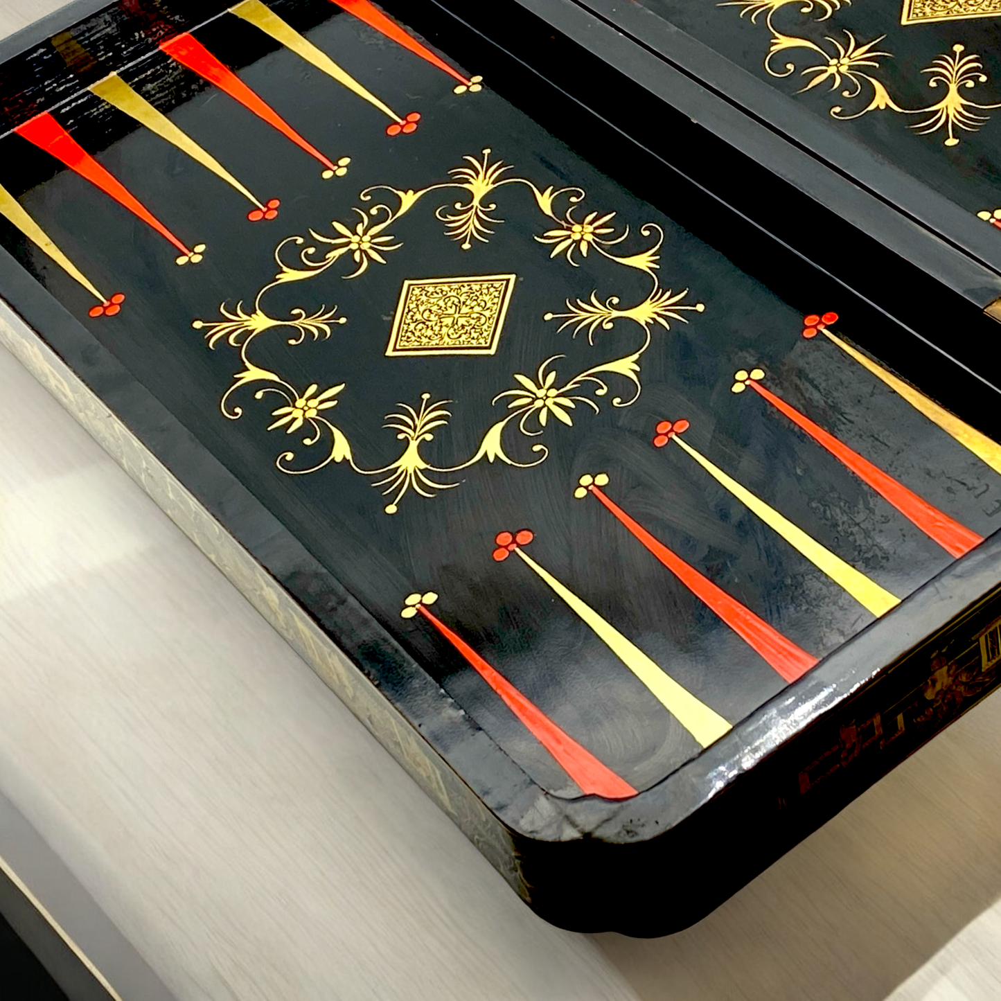 Canton Export Chess/Backgammon Board, 19th Century