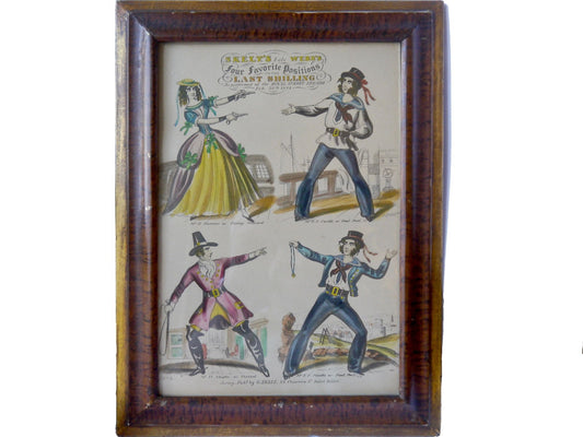 Skelt’s Theatrical Portrait ‘Fours”, 1844 - Luke Honey | Antiques, Chess, Backgammon & Games