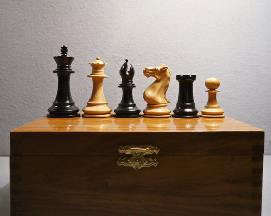 Staunton Boxwood & Ebony Chess Set - Luke Honey | Antiques, Chess, Backgammon & Games