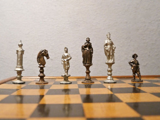 “Thirty Years War” Iron Chess Set, 19th century - Luke Honey | Antiques, Chess, Backgammon & Games