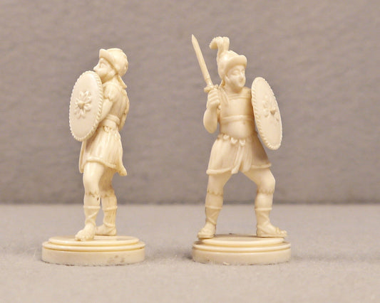 Two Chess Pawns (attr. Edward Bird 1772-1819) - Luke Honey | Antiques, Chess, Backgammon & Games