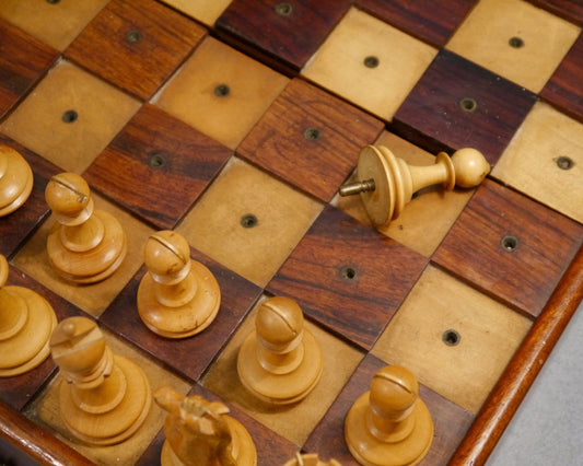 Unusual Staunton Chess Set for the Blind - Luke Honey | Antiques, Chess, Backgammon & Games