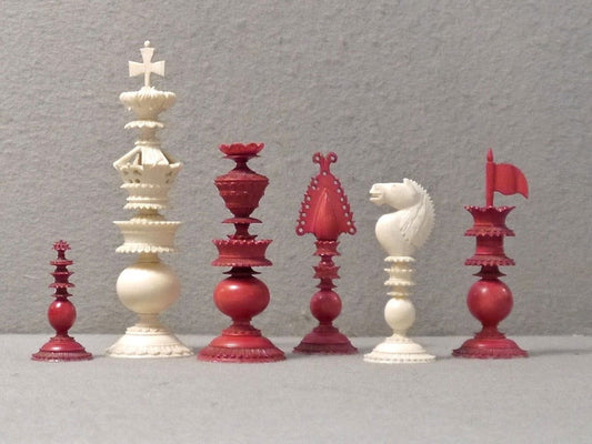 Vizagapatam Export Chess Set, circa 1840 - Luke Honey | Antiques, Chess, Backgammon & Games