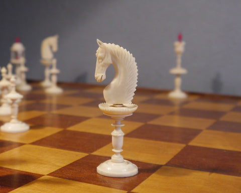 Fine German “Selenus" Chess Set, 18th Century