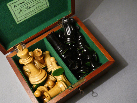 Jaques Staunton “4 inch” Chess Set, 1890-1900