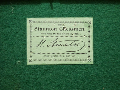 Jaques Staunton “4 inch” Chess Set, 1890-1900