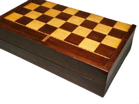 Antique backgammon chess