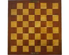 Good Antique Satin-Birch Chess Board