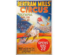 Bertram Mills Circus Poster, 1936