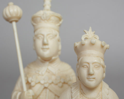A Canton "King George" Ivory Chess Set