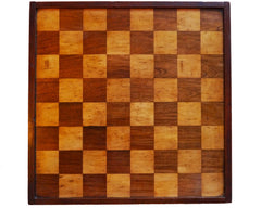 English Mahogany Chess Board, 19th Century