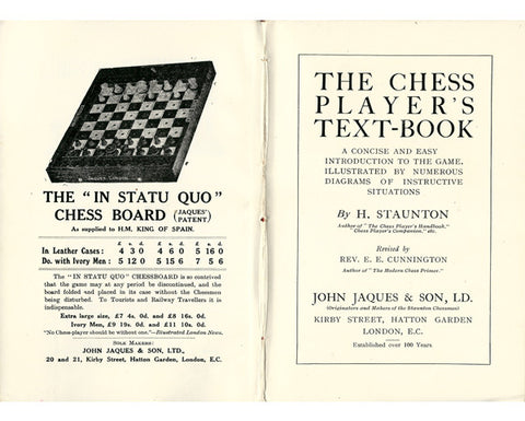 The Chess Player’s Text-Book, 1915