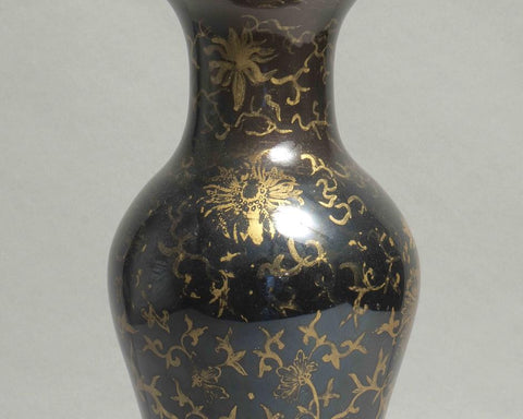 A Chinese "Black Mirror" Vase, Late Qing