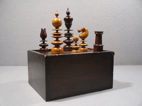 “Dublin” Palisander Chess Set, 19th century