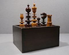 “Dublin” Palisander Chess Set, 19th century