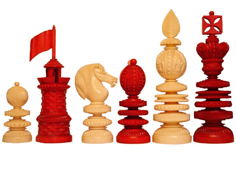Magnificent Turned Chess Set, circa 1850