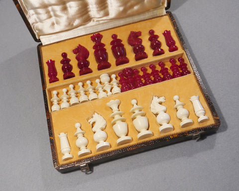 French “Régence Pattern” Chess Set, 1940’s